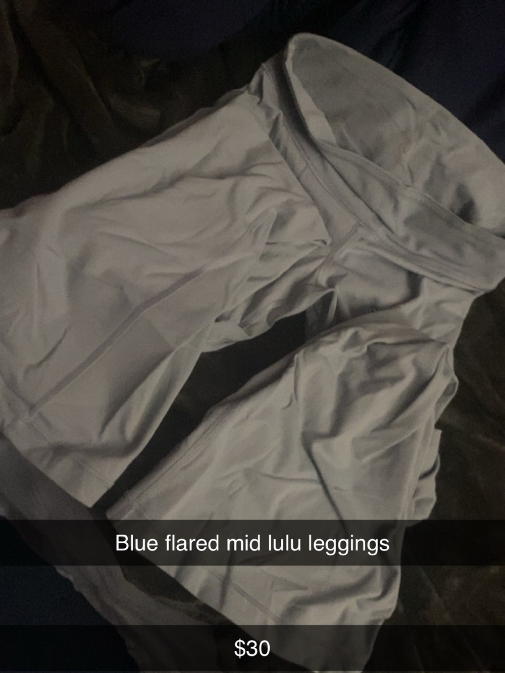 lululemon athletica Mid-Rise Flared Leggings in Light Blue